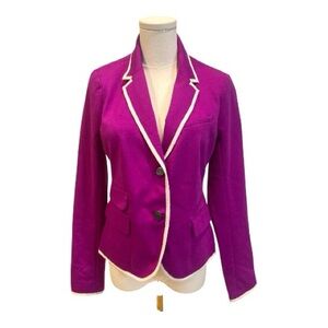 GAP Academy Blazer in Fuchsia with White Trim - Size 4